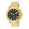 Thumbnail Image 0 of Men's Invicta Pro Diver Gold-Tone Chronograph Watch with Black Dial (Model: 24000)