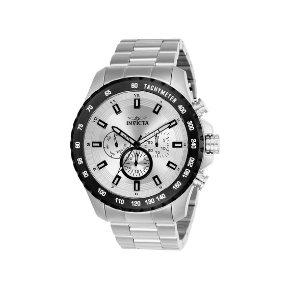 Men's Invicta Speedway Chronograph Watch with Silver-Tone Dial (Model: 24211)