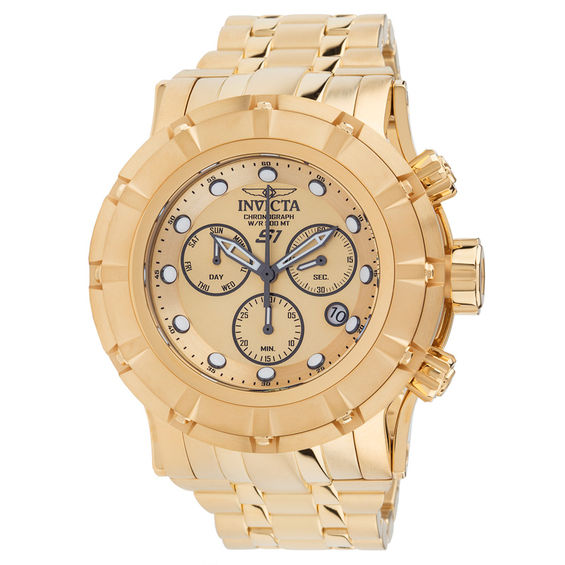 Men's Invicta S1 Rally Gold-Tone Chronograph Watch (Model: 23953)