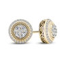 Thumbnail Image 1 of 5/8 CT. T.W. Multi-Diamond Rope Frame Stud Earrings in 10K Gold