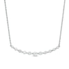 Thumbnail Image 1 of Lab-Created White Sapphire Necklace in 10K White Gold