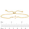 Thumbnail Image 2 of Small Sideways Cross Bolo Bracelet in 10K Gold - 9.5"
