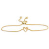 Thumbnail Image 1 of Small Heart Bolo Bracelet in 10K Gold - 9.5"