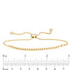 Thumbnail Image 2 of Small Multi-Beaded Bolo Bracelet in 10K Gold - 9.5"