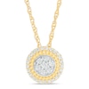 Thumbnail Image 1 of 1/5 CT. T.W. Multi-Diamond Frame Pendant in 10K Gold