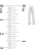 Thumbnail Image 2 of 1/8 CT. T.W. Diamond Split Hoop Earrings in 10K White Gold