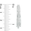 Thumbnail Image 1 of 1/10 CT. T.W. Diamond Multi-Row Hoop Earrings in Sterling Silver