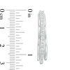 Thumbnail Image 2 of 1/10 CT. T.W. Diamond Multi-Row Hoop Earrings in Sterling Silver