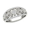 Thumbnail Image 1 of 1/5 CT. T.W. Composite Diamond Vintage-Style Tilted Square Filigree Ring in 10K White Gold