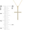 Thumbnail Image 2 of 1/8 CT. T.W. Diamond Vintage-Style Cross Pendant in 10K Gold