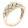 Thumbnail Image 1 of 1/5 CT. T.W. Diamond Star Lattice Ring in 10K Gold