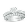Thumbnail Image 1 of Celebration Ideal 2 CT. T.W. Certified Diamond Bridal Set in 14K White Gold (I/I1)