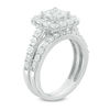 Thumbnail Image 1 of Celebration Ideal 2-3/4 CT. T.W. Princess-Cut Diamond Bridal Set in 14K White Gold (I/I1)