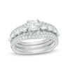 Thumbnail Image 0 of 1-1/2 CT. T.W. Diamond Bridal Set in 14K White Gold