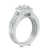 Thumbnail Image 2 of 1 CT. T.W. Princess-Cut Diamond Frame Bridal Set in 14K White Gold