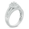 Thumbnail Image 1 of 1 CT. T.W. Diamond Double Frame Bridal Set in 14K White Gold