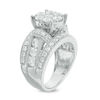 Thumbnail Image 2 of 3 CT. T.W. Composite Diamond Multi-Row Vintage-Style Engagement Ring in 14K White Gold