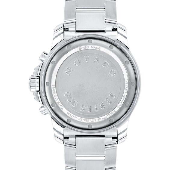 Men's Movado Series 800Â® Chronograph Watch with Blue Dial (Model: 2600141)