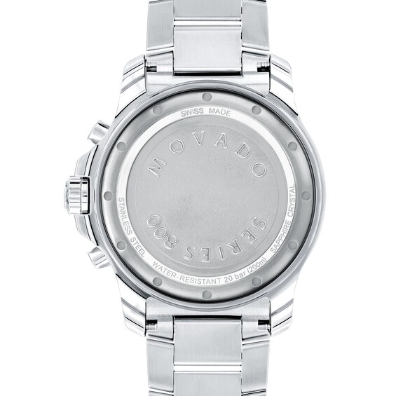 Men's Movado Series 800Â® Chronograph Watch with Black Dial (Model: 2600142)