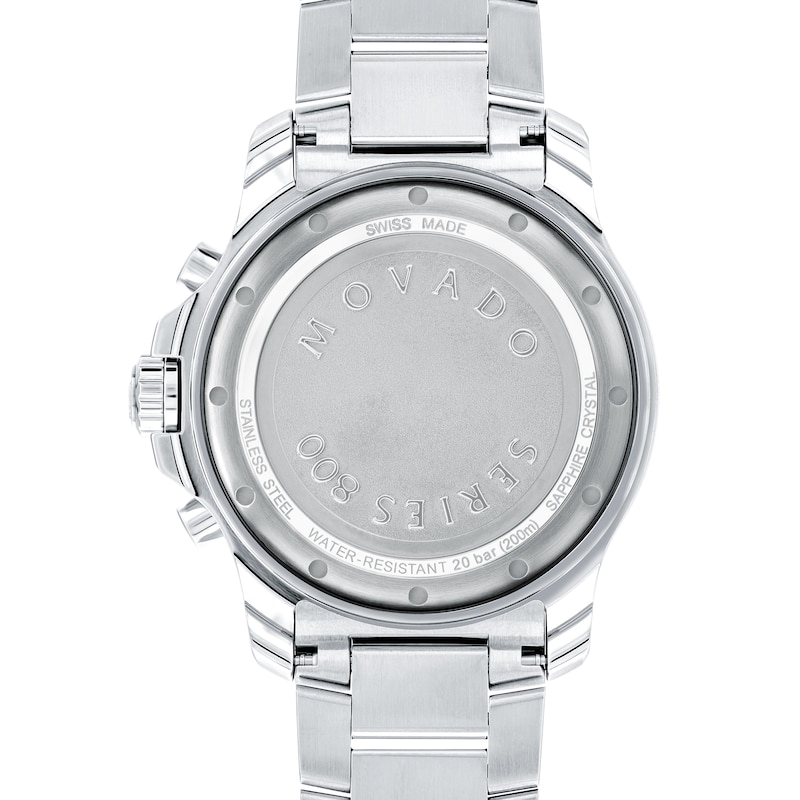 Main Image 3 of Men's Movado Series 800® Chronograph Watch with Black Dial (Model: 2600142)