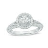 Thumbnail Image 1 of Vera Wang Love Collection 1 CT. T.W. Diamond Frame Vintage-Style Engagement Ring in 14K White Gold