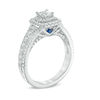 Thumbnail Image 1 of Vera Wang Love Collection 1 CT. T.W. Princess-Cut Diamond Double Frame Engagement Ring in 14K White Gold