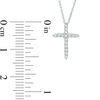 Thumbnail Image 1 of 1/8 CT. T.W. Diamond Cross Pendant in 10K White Gold