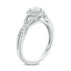 Thumbnail Image 2 of 1/2 CT. T.W. Princess-Cut Diamond Frame Twist Engagement Ring in 14K White Gold