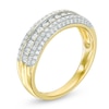 Thumbnail Image 2 of 1/2 CT. T.W. Diamond Three Row Anniversary Band in 14K Gold