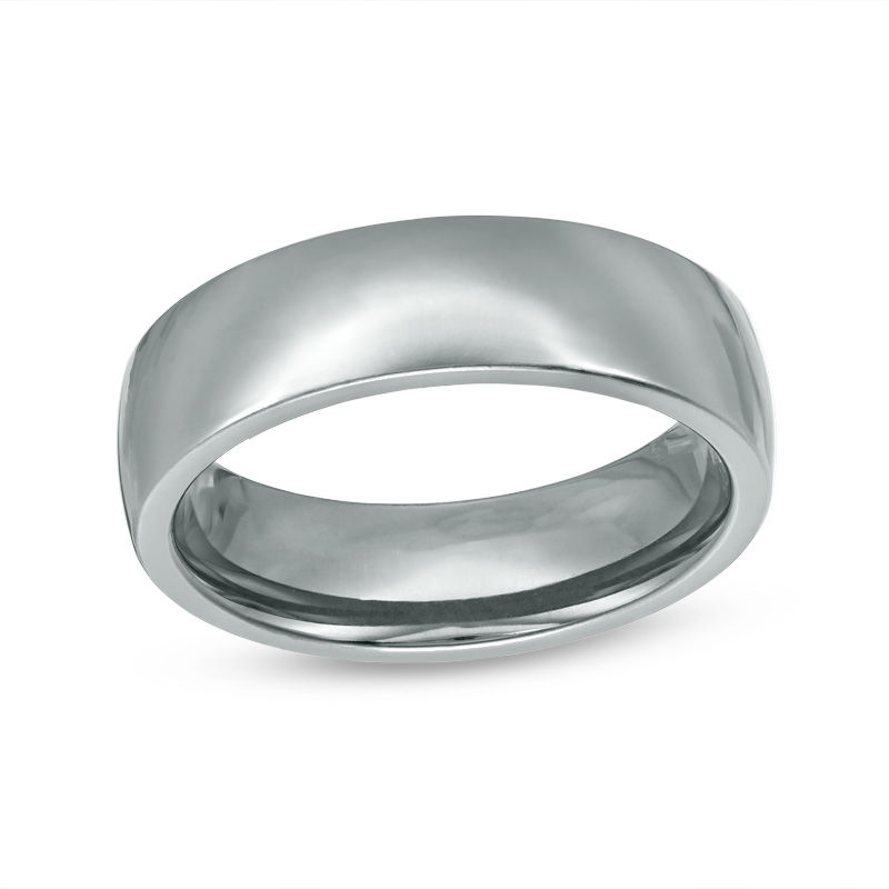 Main Image 1 of 6.5mm High Polished Comfort Fit Wedding Band in Tantalum - Size 10