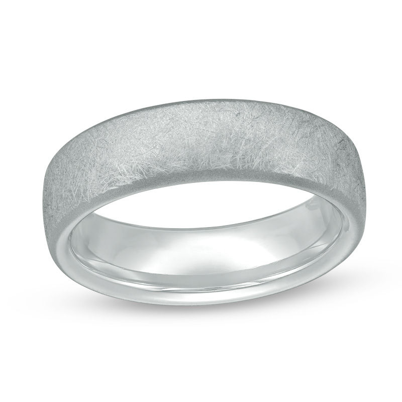Main Image 1 of 6.5mm Brushed Comfort Fit Wedding Band in Tantalum - Size 10