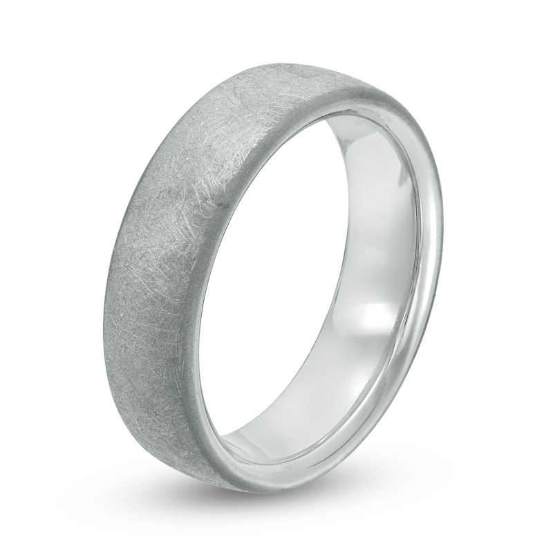 Main Image 2 of 6.5mm Brushed Comfort Fit Wedding Band in Tantalum - Size 10