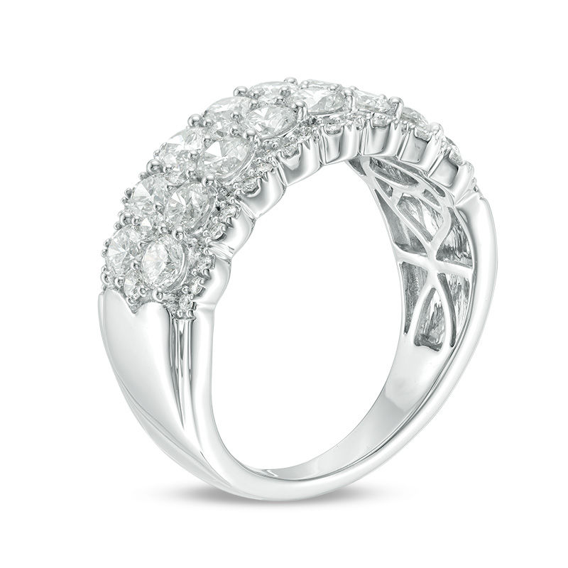 Main Image 2 of 2 CT. T.W. Diamond Scallop Anniversary Band in 14K White Gold