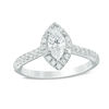 Thumbnail Image 1 of Vera Wang Love Collection 1 CT. T.W. Marquise Diamond Frame Engagement Ring in 14K White Gold