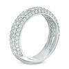 Thumbnail Image 1 of Lab-Created White Sapphire Multi-Row Band in Sterling Silver