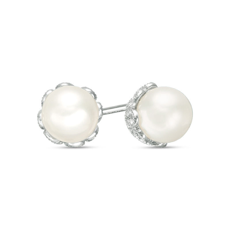 Vera Wang Love Collection 6.5-7.0mm Cultured Freshwater Pearl Stud ...
