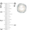 Thumbnail Image 3 of Vera Wang Love Collection 7.5-8.0mm Freshwater Cultured Pearl and 1/5 CT. T.W. Diamond Stud Earrings in Sterling Silver