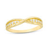 Thumbnail Image 1 of 1/5 CT. T.W. Diamond Criss-Cross Anniversary Band in 10K Gold