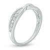 Thumbnail Image 2 of 1/5 CT. T.W. Diamond Criss-Cross Anniversary Band in 10K White Gold