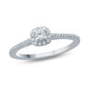 Thumbnail Image 1 of 1/4 CT. T.W. Diamond Cushion Frame Promise Ring in 10K White Gold