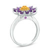 Thumbnail Image 1 of Blöem Marquise Amethyst and Citrine Chrysanthemum Ring in 10K Two-Tone Gold