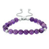Thumbnail Image 0 of 8.0mm Amethyst Bead Bolo Bracelet in Sterling Silver - 9.0"