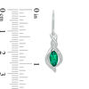 Thumbnail Image 3 of Marquise Lab-Created Emerald and White Sapphire Pendant and Drop Earrings Set in Sterling Silver