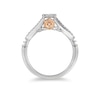 Thumbnail Image 3 of Enchanted Disney Belle 1/5 CT. T.W. Diamond Frame Promise Ring in 10K Two-Tone Gold