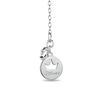 Thumbnail Image 2 of Enchanted Disney Cinderella 1/5 CT. T.W. Diamond Glass Slipper and Heart Pendant in Sterling Silver - 19"
