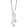 Thumbnail Image 3 of Enchanted Disney Cinderella Oval Blue Topaz and 1/10 CT. T.W. Diamond Carriage Bolo Bracelet in Sterling Silver - 9.5"