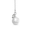 Thumbnail Image 2 of Enchanted Disney Elsa 1/5 CT. T.W. Diamond Snowflake Heart Pendant in Sterling Silver - 19"