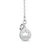 Thumbnail Image 1 of Enchanted Disney Snow White 1/5 CT. T.W. Diamond Apple Heart Pendant in Sterling Silver and 10K Rose Gold - 19"