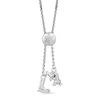 Thumbnail Image 3 of Enchanted Disney Elsa 1/6 CT. T.W. Diamond Snowflake Bolo Bracelet in Sterling Silver - 9.5"