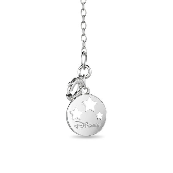 Enchanted Disney Tinker Bell 1/5 CT. T.w. Diamond Heart Pendant in Sterling Silver and 10K Gold - 19"